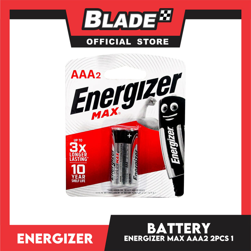 Energizer Battery E92MAXBP2 AAA 1.5V