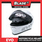 Evo Helmet GT-PRO Full Face Dual Visor Pearl White (Large 59-60cm) with Smoke and Clear Lens