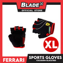 Ferrari Sports Gloves FLKA56584 Extra Large Black/Red (Pair)
