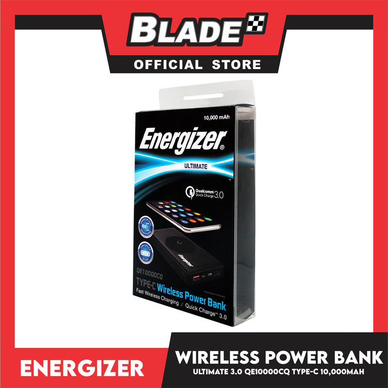 Energizer Ultimate Type-C Wireless Power Bank Quick Charge 3.0 QE10000CQ 10,000mAH- Fast Wireless Charging