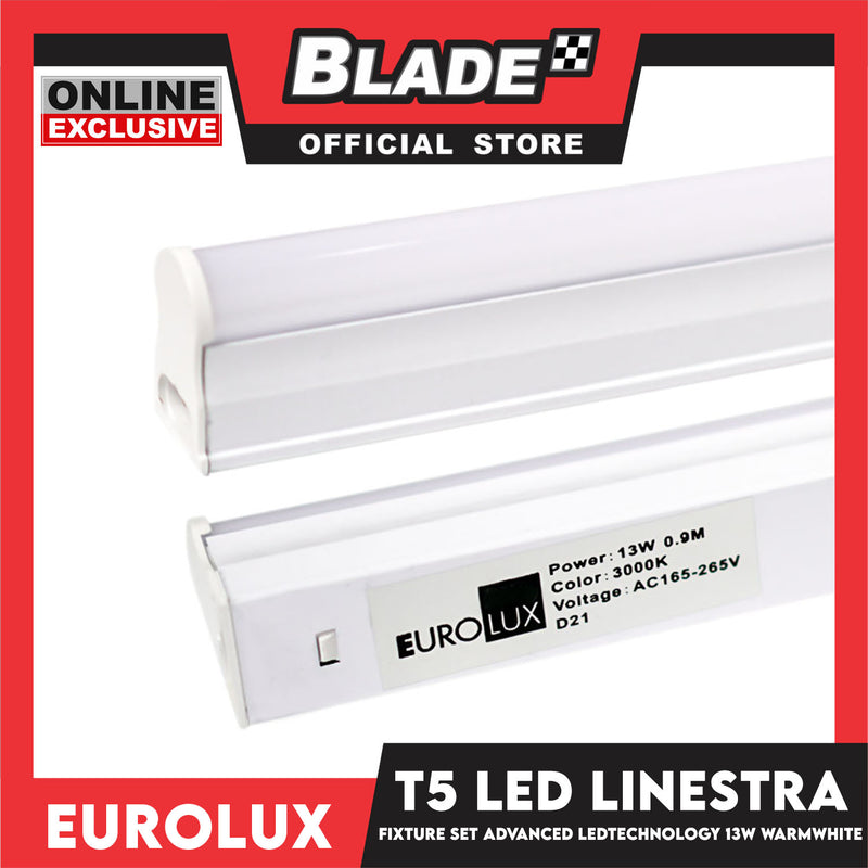 Eurolux T5 LED Linestra Fixture Set 3000K 13W (Warmwhite)