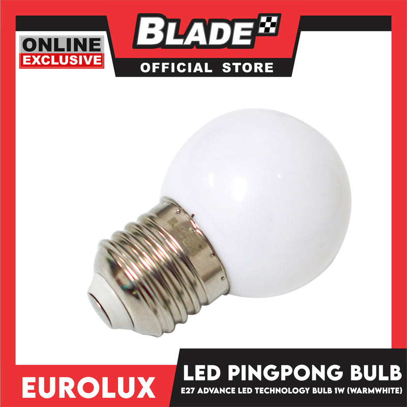 Eurolux LED Bulb E27 Ping-Pong Bulb 1W Warmwhite