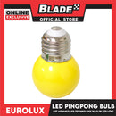 Eurolux LED Bulb E27 Ping-pong Bulb 1W Yellow