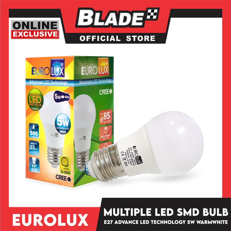 Eurolux LED SMD Bulb E27 5W 3000k Warmwhite