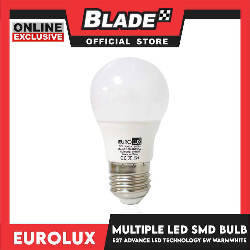 Eurolux LED SMD Bulb E27 5W 3000k Warmwhite