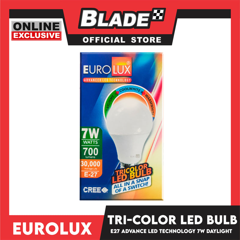 Eurolux Tri-color LED Bulb 7 Watts 700lm (Daylight, Coolwhite, Warmwhite)