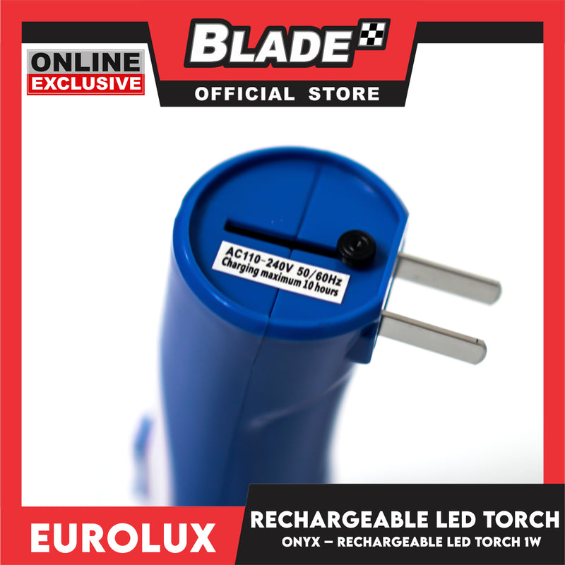 Eurolux Onyx Rechargeable LED Torch Flashlight 1watts