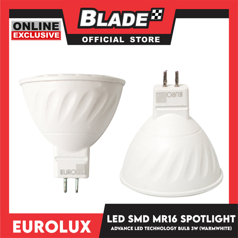 Eurolux LED SMD Spot Light Bulb MR16 330 lumens 3W (Warmwhite)