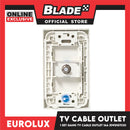 Eurolux Wiring Devices 1 Gang TV Cable Outlet EWS1GTCO 16A