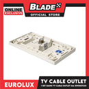 Eurolux Wiring Devices 1 Gang TV Cable Outlet EWS1GTCO 16A