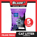 Feline Fresh Cat Litter Sand 5 Liters (Lavender Scent) 99% Dust-Free, High Absorbency, Minimal Tracking For Cats Of All Ages