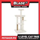 Cat Scratcher Feline High Rise 4-Level Cat Tree Tower Condo 24L x 24W x 56H (Roman 2887709) Premium Cats Scratcher Sisal Scratch, Pet Furniture Cats, Cats Climbing Tower, Pet Cats Scratcher