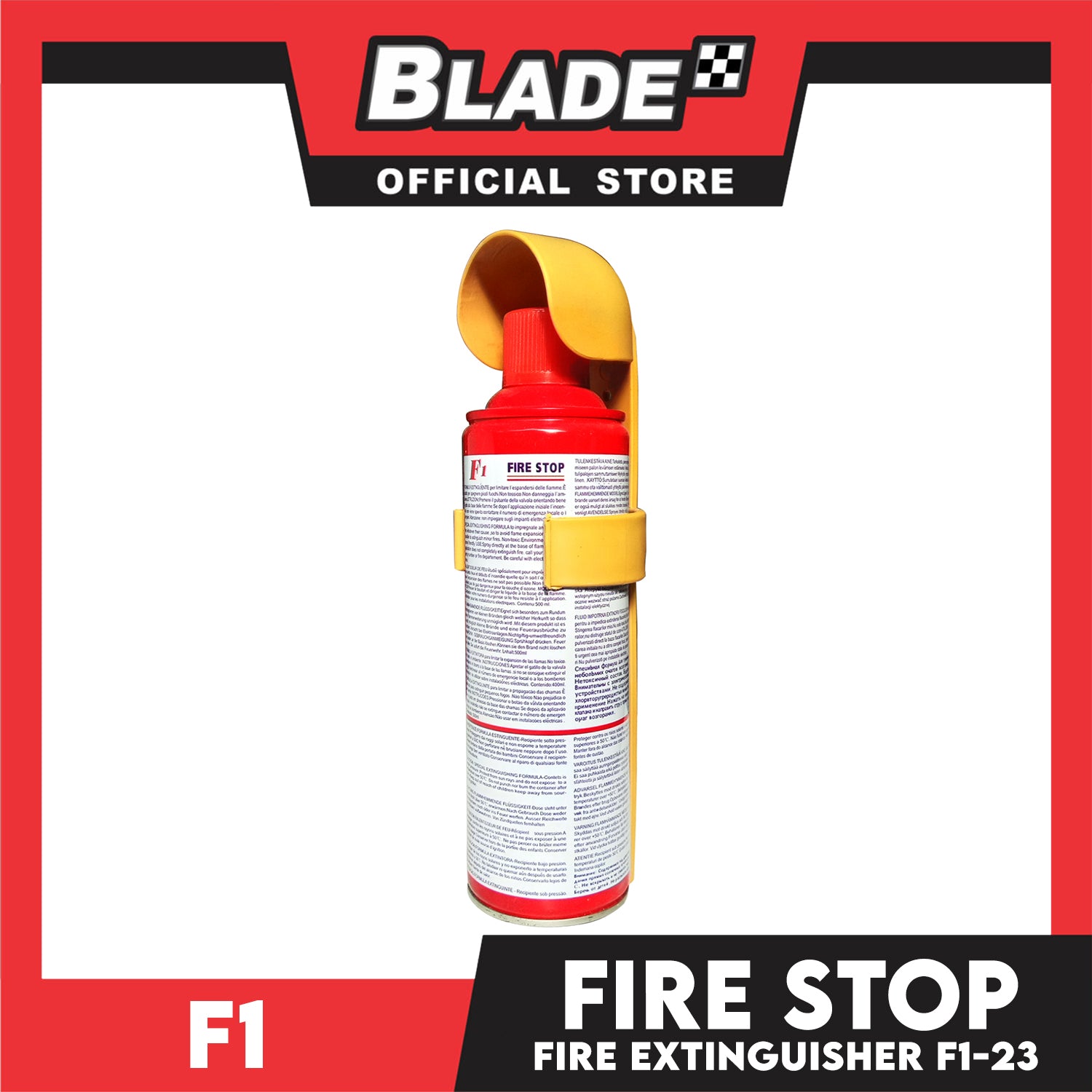F1 Fire Stop Car Fire Extinguisher F1-23 500ml – blade.ph