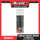 Bosny Flourescent Spray Paint Acrylic Lacquer Flat White