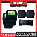 FloorGuard Rubber High Side Car Mat FGM-5580-5-BK 5-Piece Set(Black)