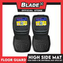 FloorGuard Rubber High Side Mat FGM-5580-4BK 4-Pieces Set (Black)