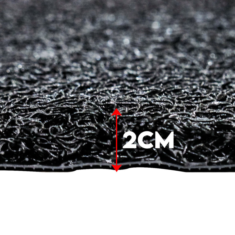 Blade Rubber Matting with Spike 4ft. x 1ft. (Black) Customize Matting, Spaghetti Matting, Black Coil Mat and DIY Custom Fit for Car and Floor Mat