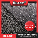 Blade Rubber Matting with Spike 4ft. x 1ft. (Black) Customize Matting, Spaghetti Matting, Black Coil Mat and DIY Custom Fit for Car and Floor Mat