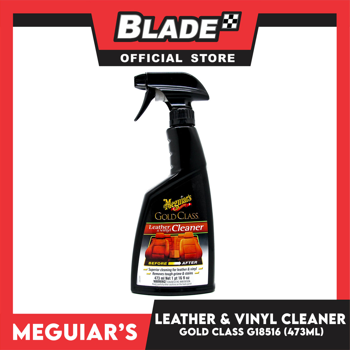 Meguiar's Gold Class Leather & Vinyl Cleaner G18516 473ml