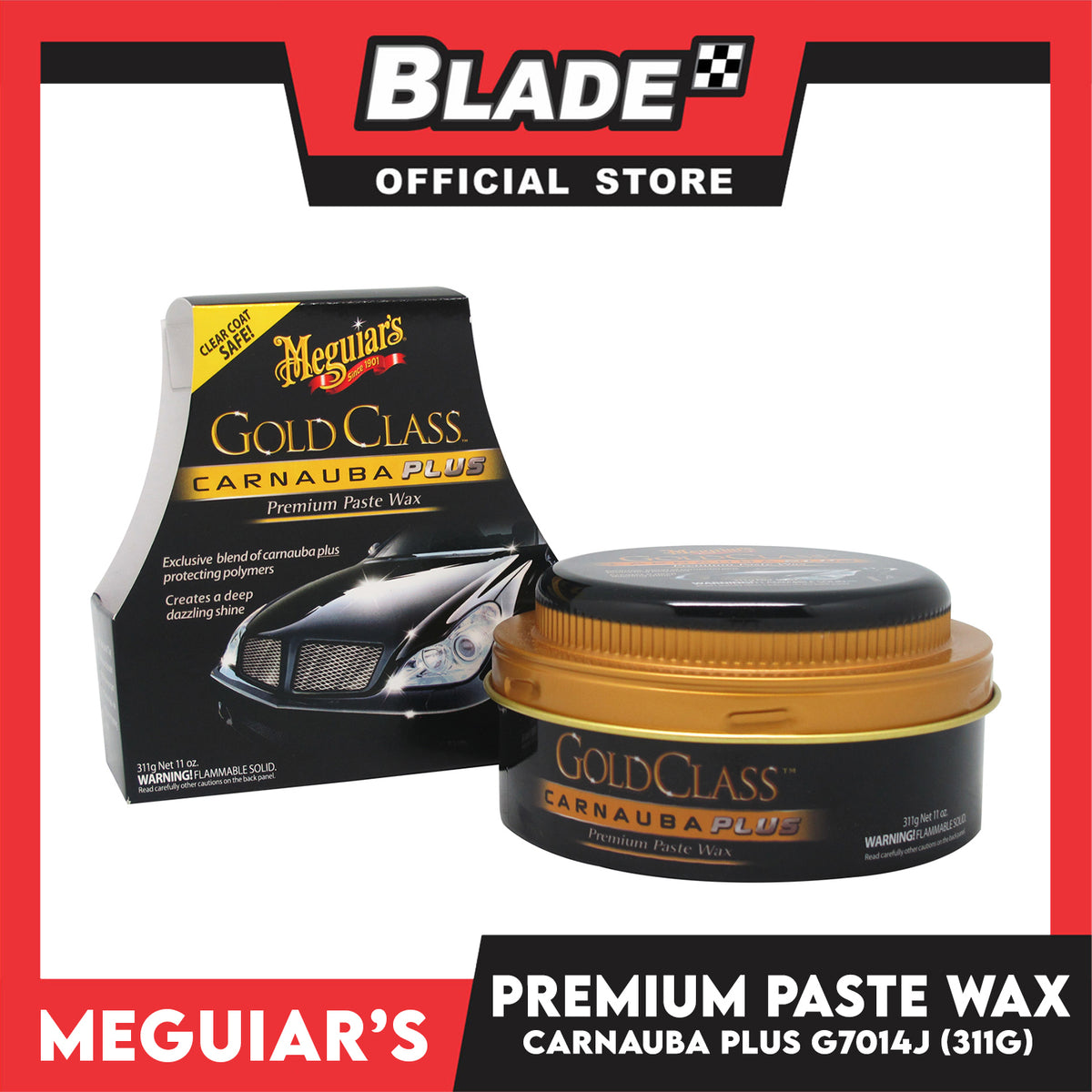 Meguiar's Gold Class Carnauba Premium Paste Wax G7014J 311g