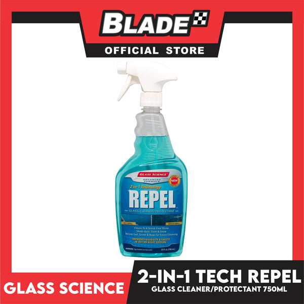 Glass Science 2-in-1 Technology Repel Glass Cleaner/Protectant 750ml