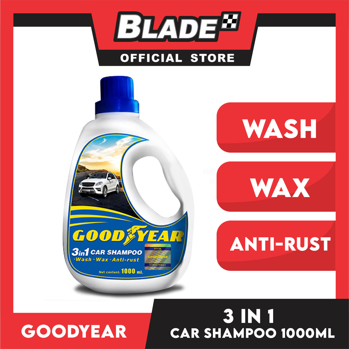 Goodyear 3in1 Car Shampoo 1000ml