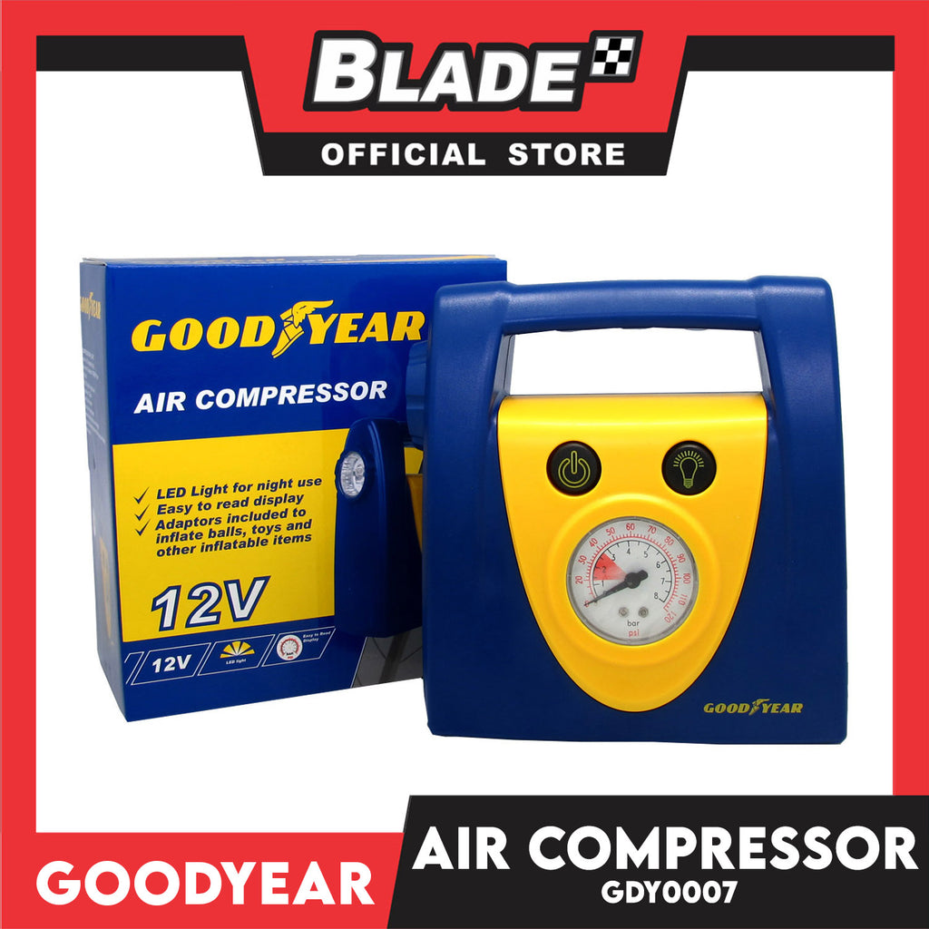Goodyear Compressor Battery Goodyear Air Compressor GDY0007 120 PSI 12V – blade.ph