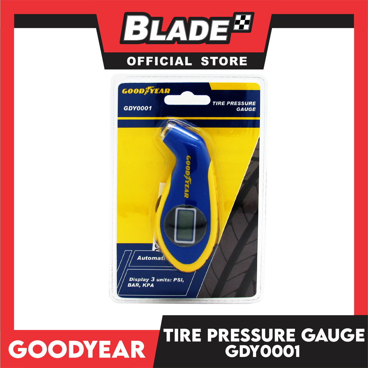 Goodyear Tire Pressure Gauge 1.5 PSI GDY0001
