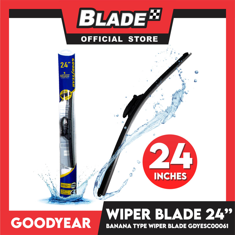 Goodyear Banana Type Universal Wiper Blade 24''/18'' Set Aerodynamic Design