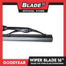 Goodyear Frame Type Universal Wiper Blade 16'' (Bundle of 2) Aerodynamic Design