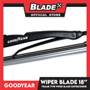 Goodyear Frame Type Universal Wiper Blade 18'' (Bundle of 2) Aerodynamic Design