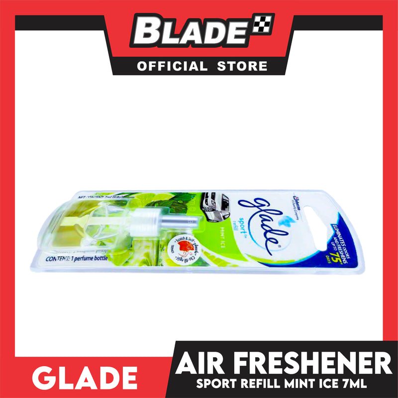 Glade Sport Refill, Car Air Freshener 7ml (Mint Ice)