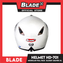 Blade Helmet Modular Full Face HD-701 Glossy Silver (Extra Large)