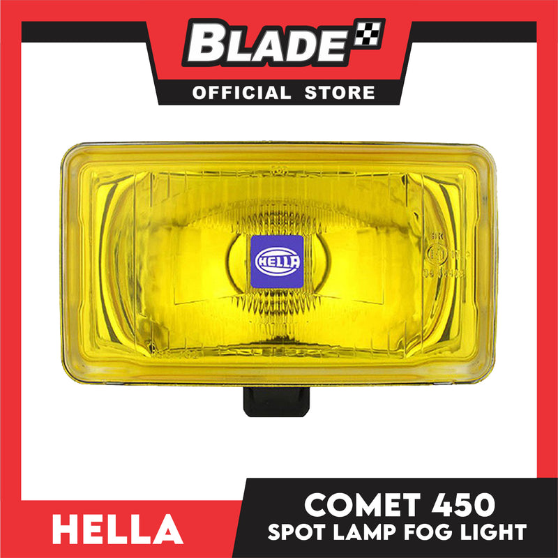 Hella Comet 450 (Yellow) H3 12v Driving Spotlight Fog Lamp For SUV, Jeep  (Combat Toughest Road Ahead)