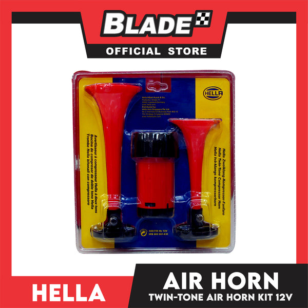 Hella Twin-Tone Air Horn Kit (Red)