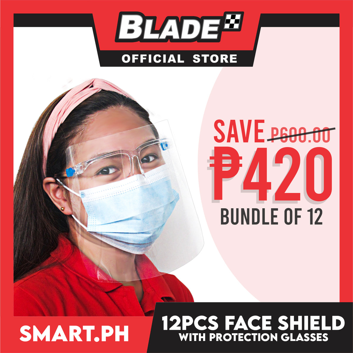 12pcs Face Shield Full Face Protective Cover Waterproof with 12-Pack Face Shield Protective Isolation Glasses