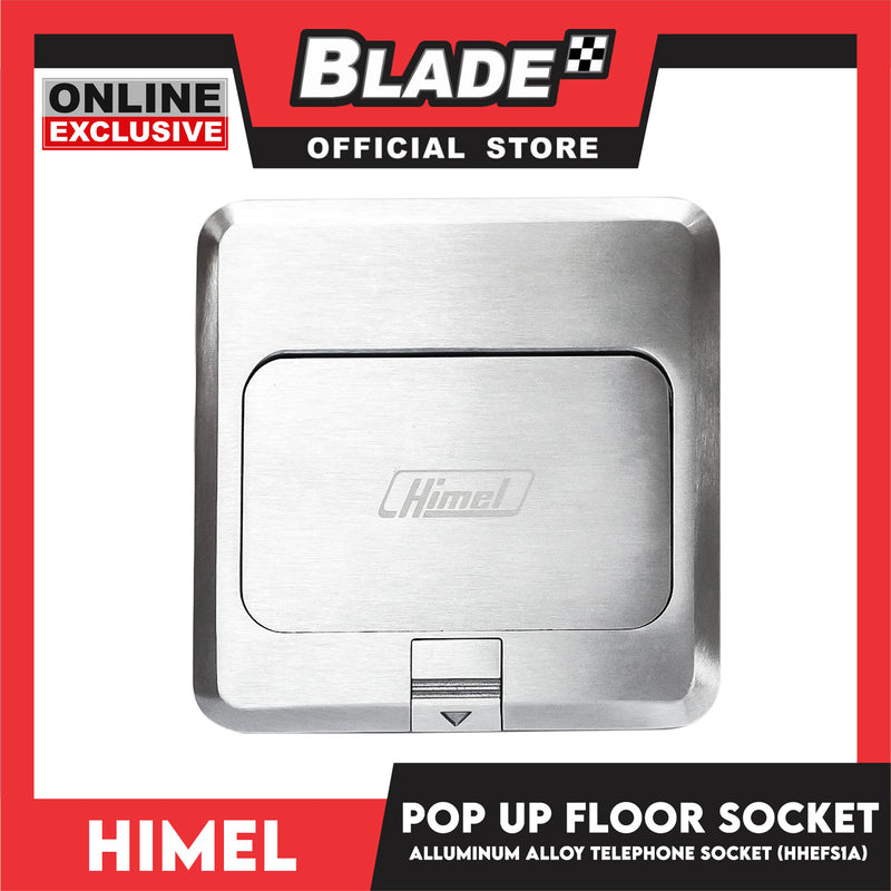 Himel Floor Socket Aluminum Alloy 120 x 120mm with 2 Telephone Socket
