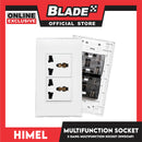 Himel 2 Gang Multifunction Socket HWDCMF