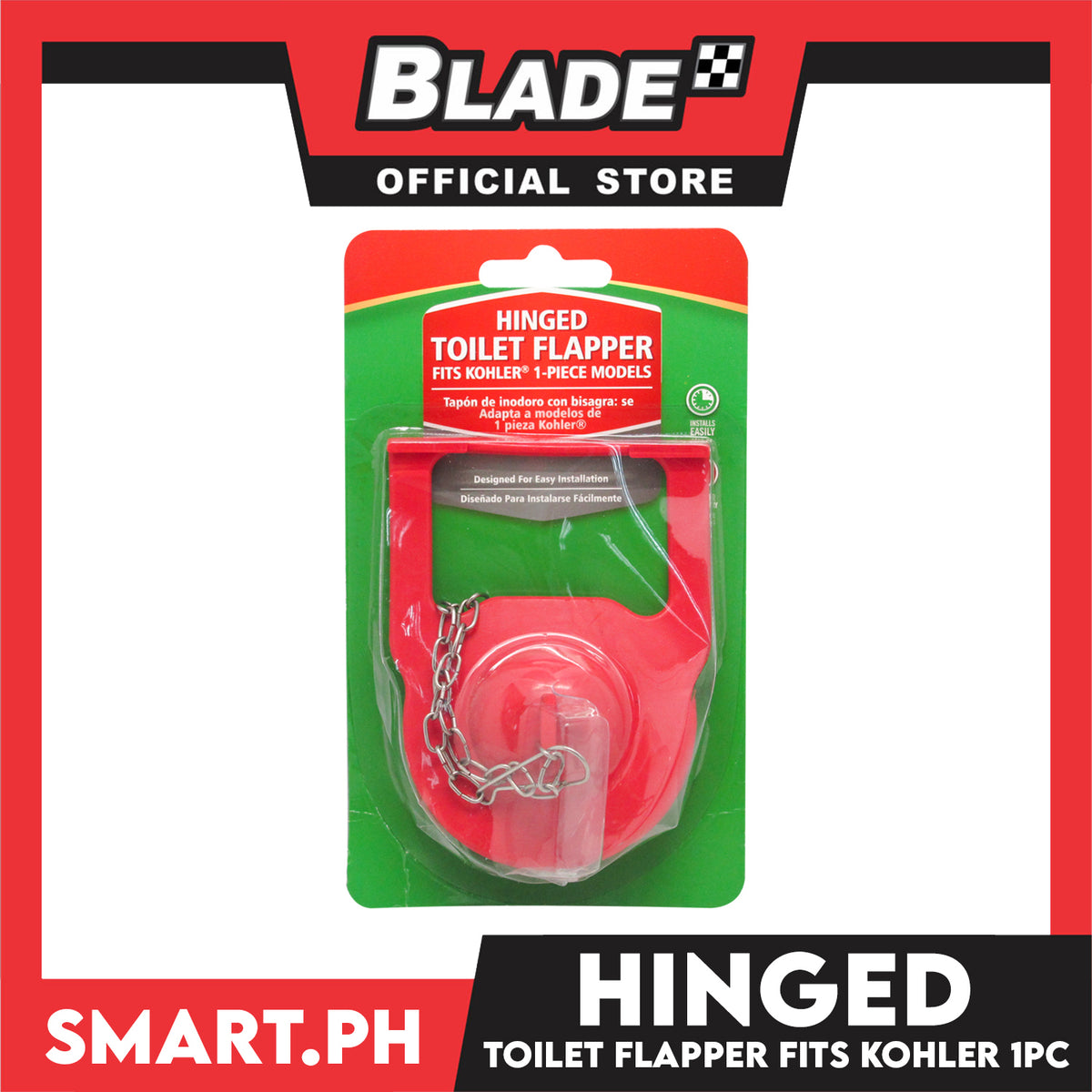 Hinged Toilet Flapper Fits Kohler 1-Piece Models
