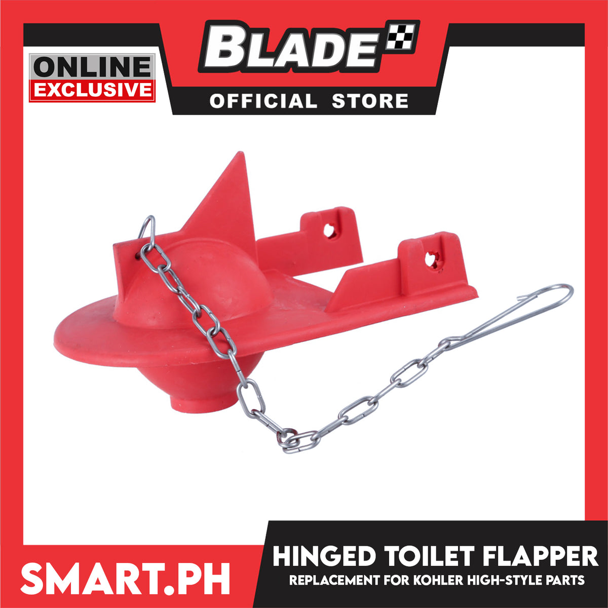 Hinged Toilet Flapper Replacement for Kohler High-Style Parts