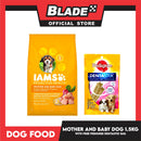 IAMS Pro-Active Health, Mother And Baby Dog Complete And Balanced Nutrition For Pregnancy, Lactation And Growth 1.5kg (Chicken) Premium Dog Food, Dog Dry Food With Free Pedigree Dentastix Puppy 7 Sticks For 4-12 Months