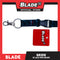 Blade ID Lace Bride Car Accessory Fabric Lanyard Neck Strap Detachable Clip 9015 (Blue/Violet/Black)