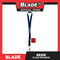 Blade ID Lace Bride Car Accessory Fabric Lanyard Neck Strap Detachable Clip 9015 (Blue/Violet/Black)