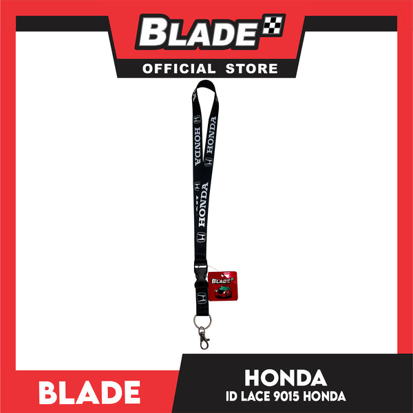 Blade ID Lace Honda Car Accessory Fabric Lanyard Neck Strap Detachable Clip 9015 (Black)