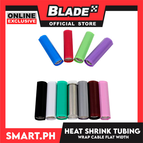 10pcs Heat Shrink Tube Wire Flat 13.0x80mm (Red) Insulated Heat Shrink Tubing Cable Wrap