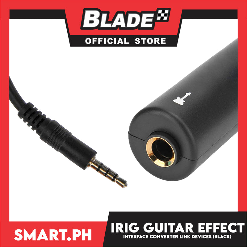 Irig Guitar Effects Interface Converter Link Devices for iPhone, iPod and iPad (Black)
