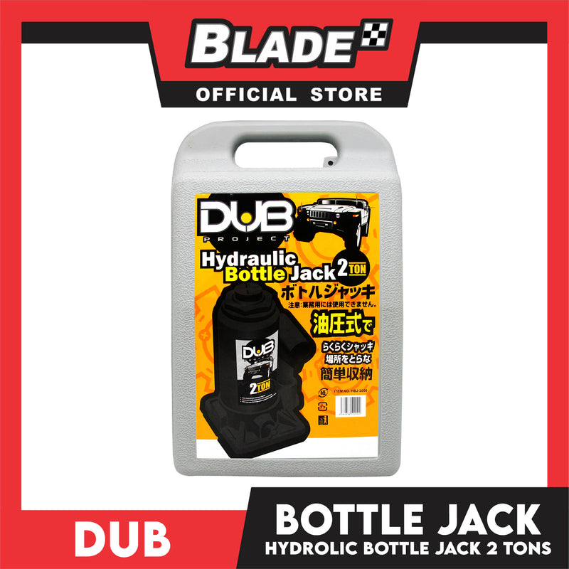 Dub Hydraulic Bottle Jack 2 Ton for Toyota, Mitsubishi, Honda, Hyundai, Ford, Nissan, Suzuki, Isuzu, Kia, MG and more