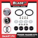 Fender Washer Kits, Bumper Protector JDM With Flat Head (Black) Universal Fit, Quick Release Fastener CNC Billet Aluminum Washer Kit For Car Bumpers Trunk Fender Hatch Lid