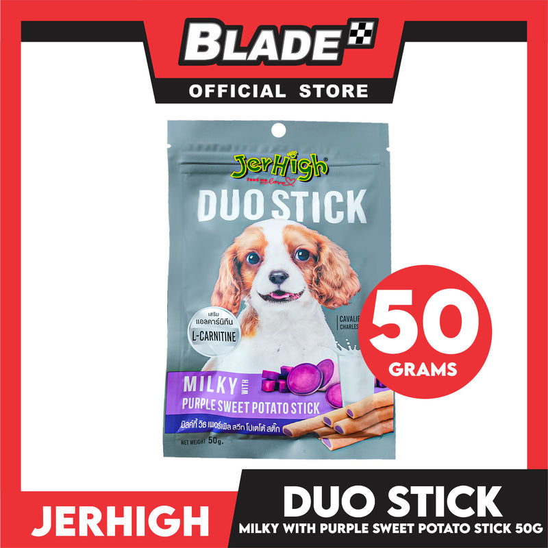 Jerhigh Duo Stick Dog Treats 50g (Milky With Purple Sweet Potato