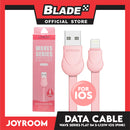 Joyroom Data Cable USB Waves Series Flat Cable 1000mm S-L121W (Pink) for  iOS. Iphone 5,5c,5s,6,6+,6s,6s,7,7+,8,X,XR,XS MAX,11) iPad,iPad mini 1,2 3 & 4, Ipad air and ipad 4